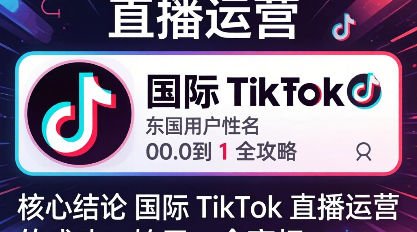 直播运营国际TikTok用户名从0到1全攻略