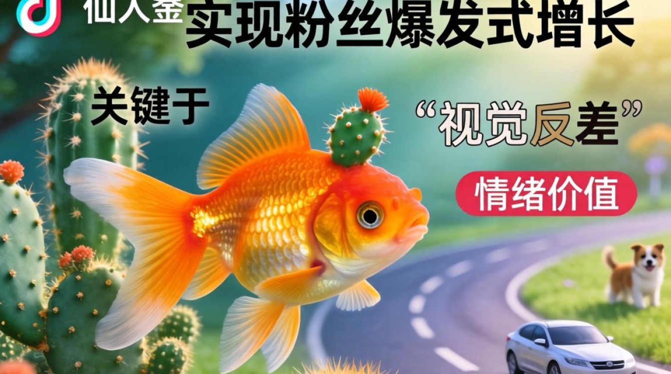 TikTok 仙人掌金鱼怎么涨粉
