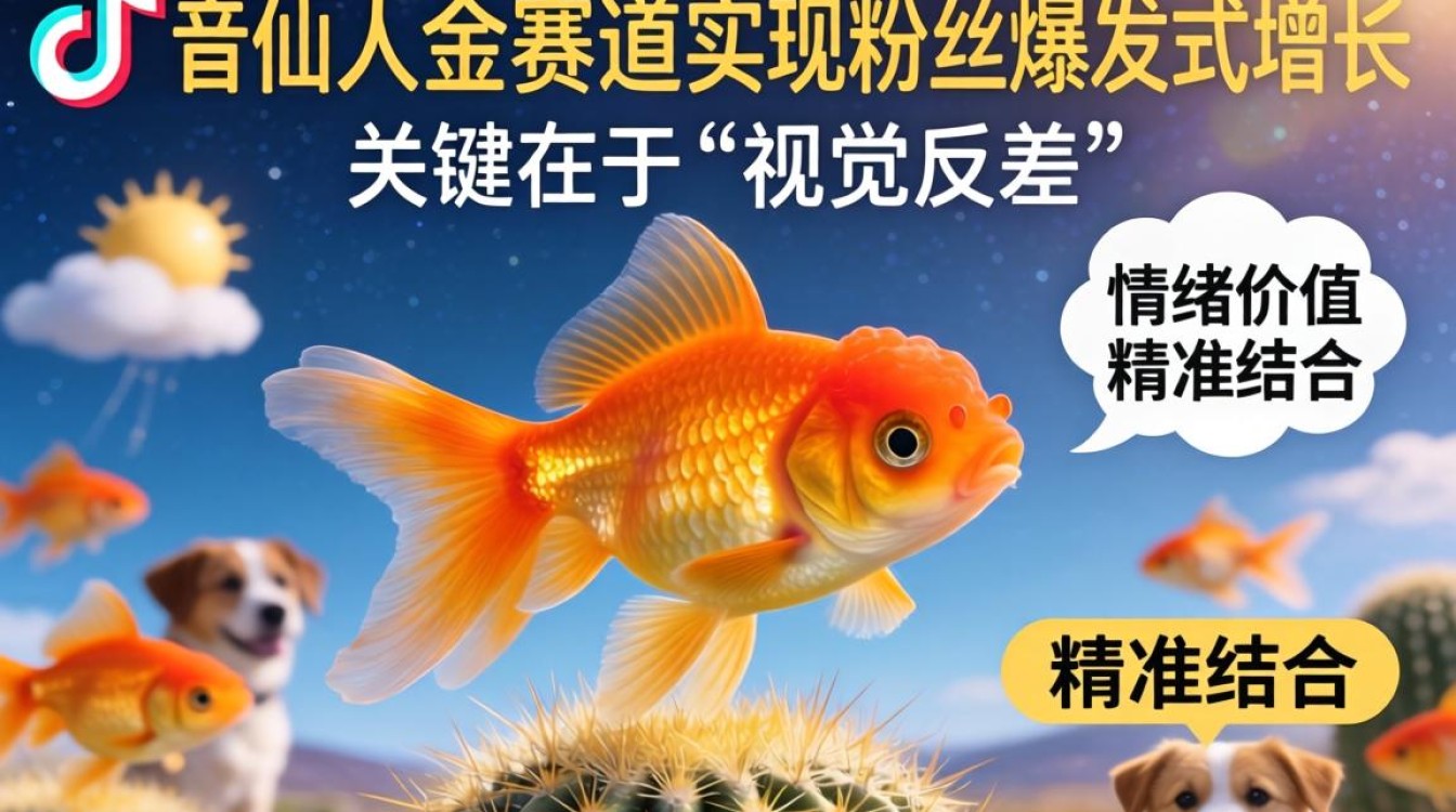 TikTok 仙人掌金鱼怎么涨粉