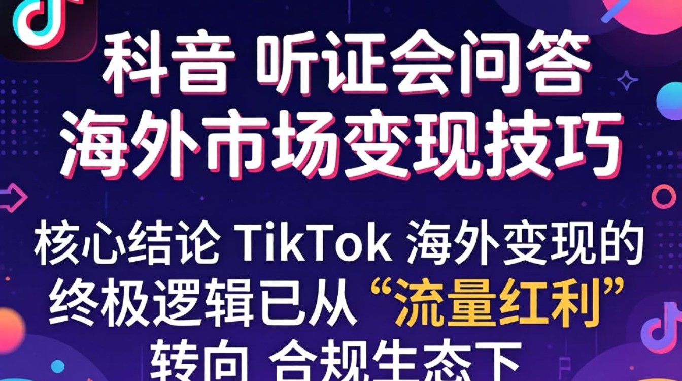TikTok 海外市场变现技巧