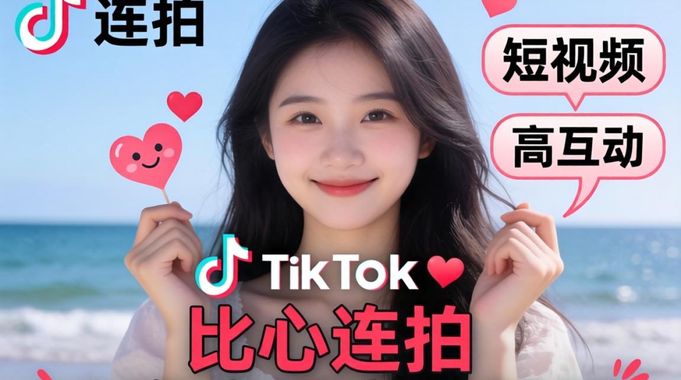 TikTok 比心连拍出海赚钱教程