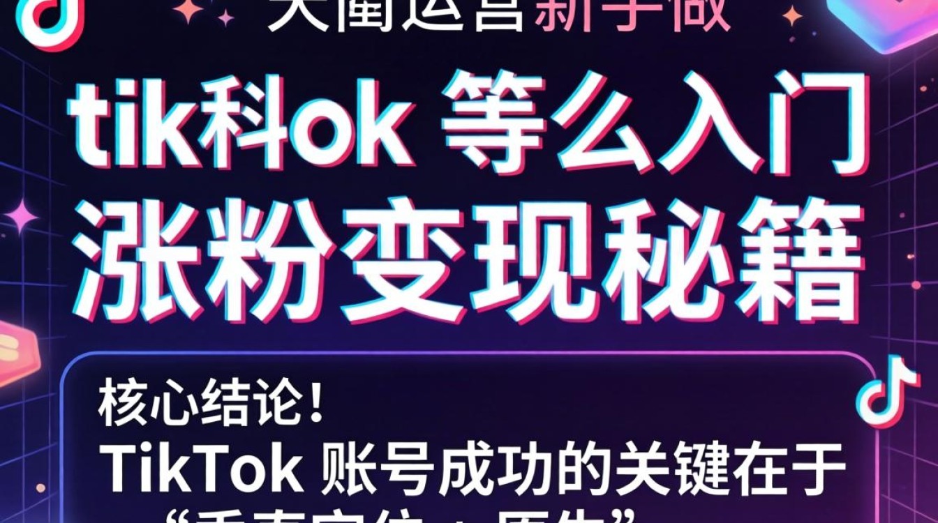 新手做TikTok怎么入门