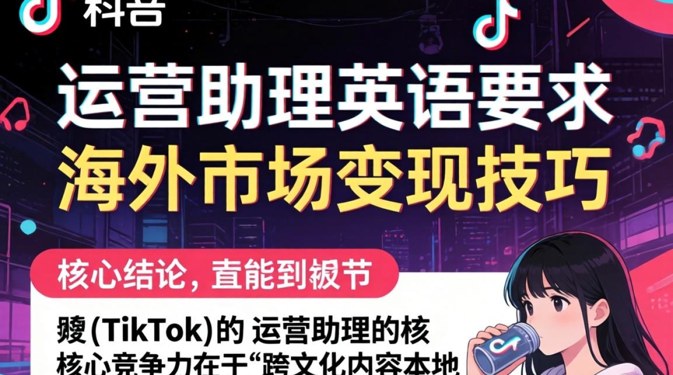 TikTok 运营助理英语要求