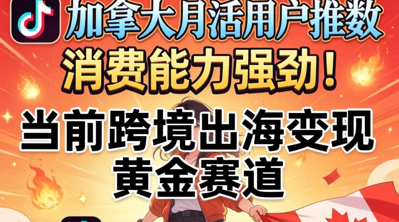 TikTok 加拿大月活用户数及出海变现完整教程