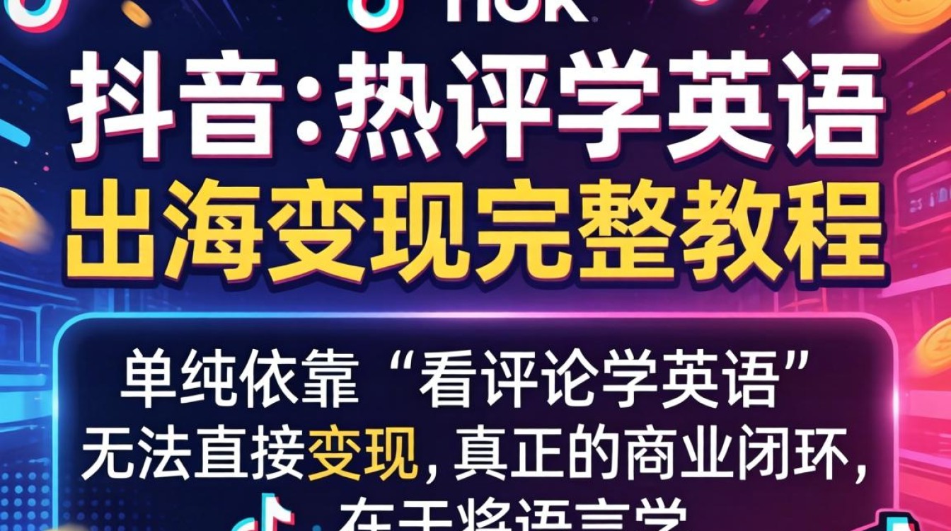 TikTok 热评学英语 出海变现完整教程
