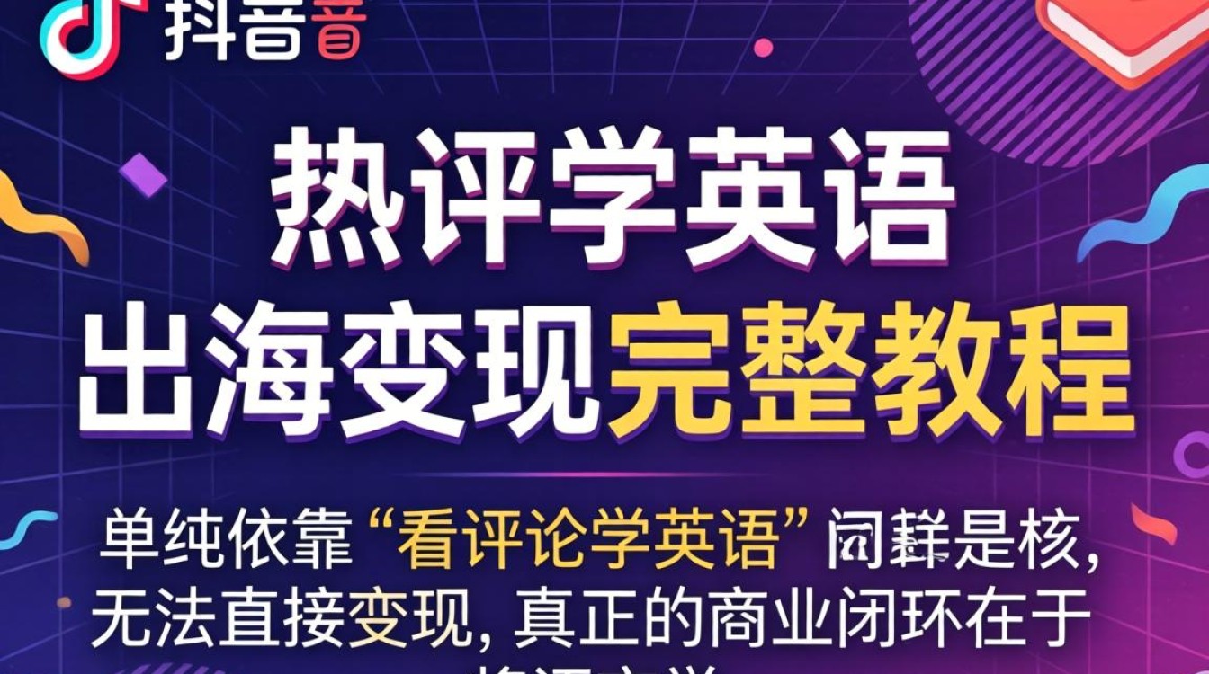 TikTok 热评学英语 出海变现完整教程