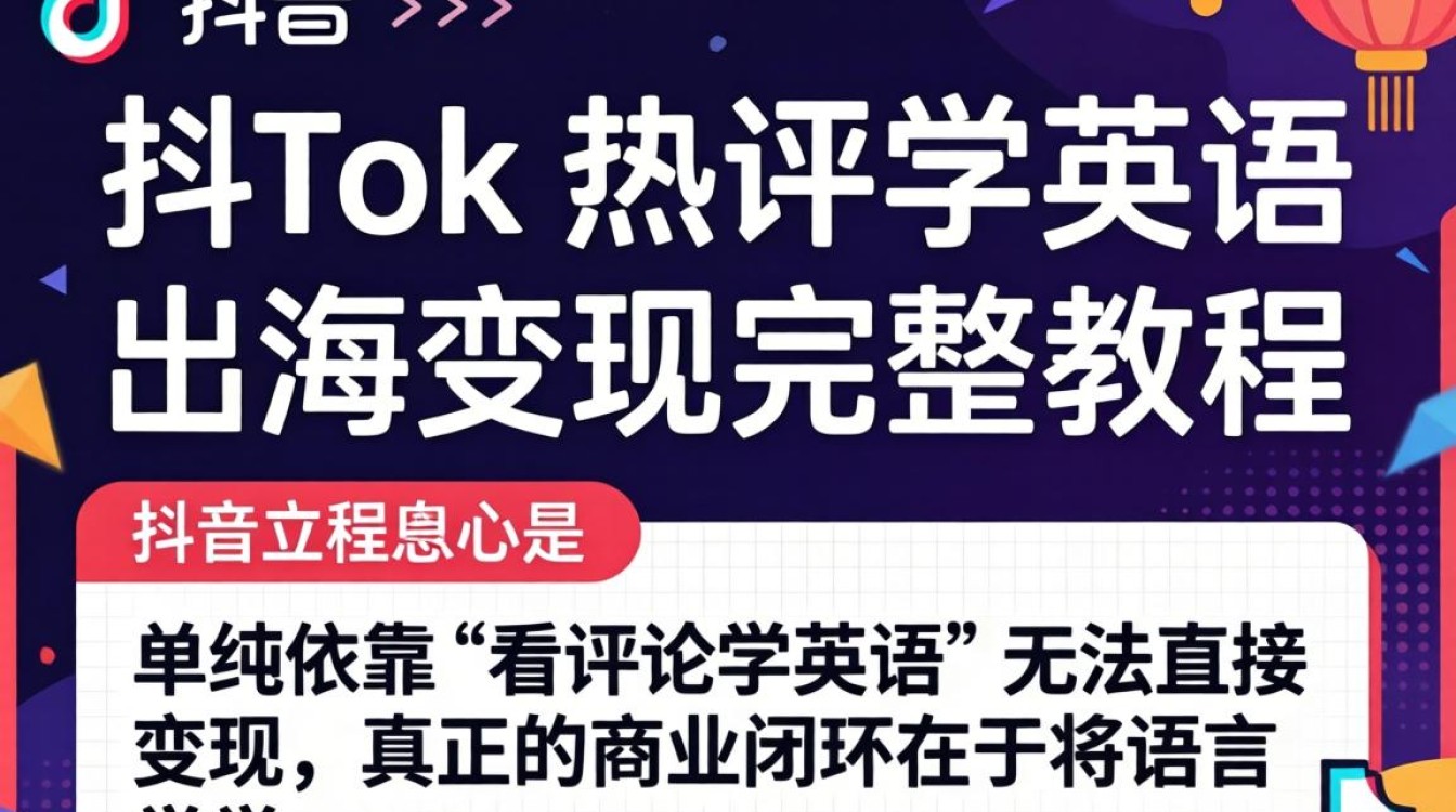 TikTok 热评学英语 出海变现完整教程