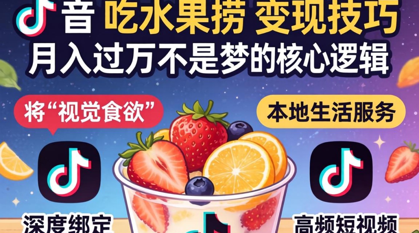 TikTok 水果捞月入过万技巧