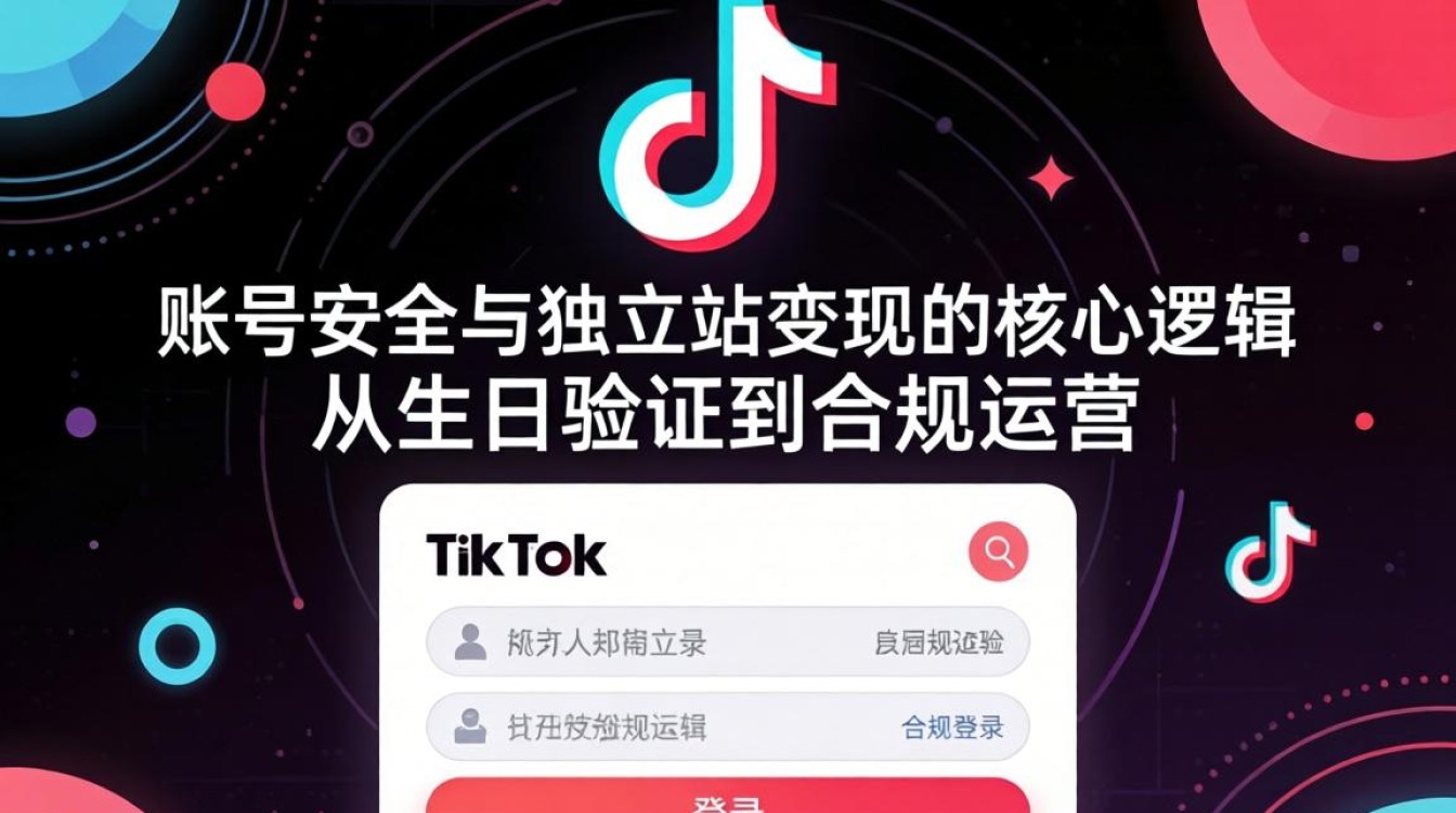 TikTok 登录验证生日原因及独立站建站海外电商指南