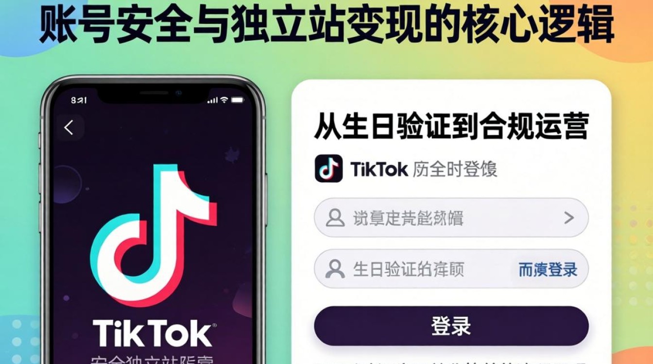 TikTok 登录验证生日原因及独立站建站海外电商指南