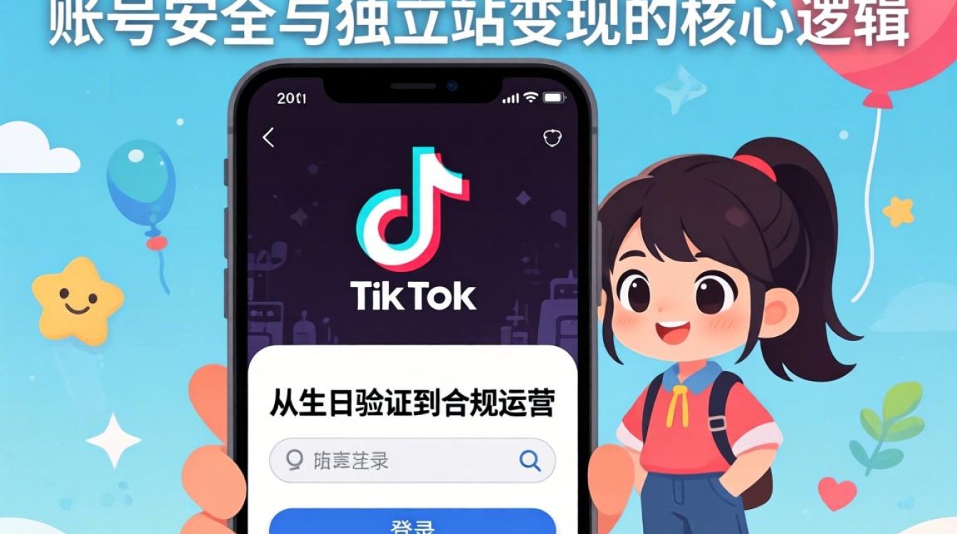 TikTok 登录验证生日原因及独立站建站海外电商指南