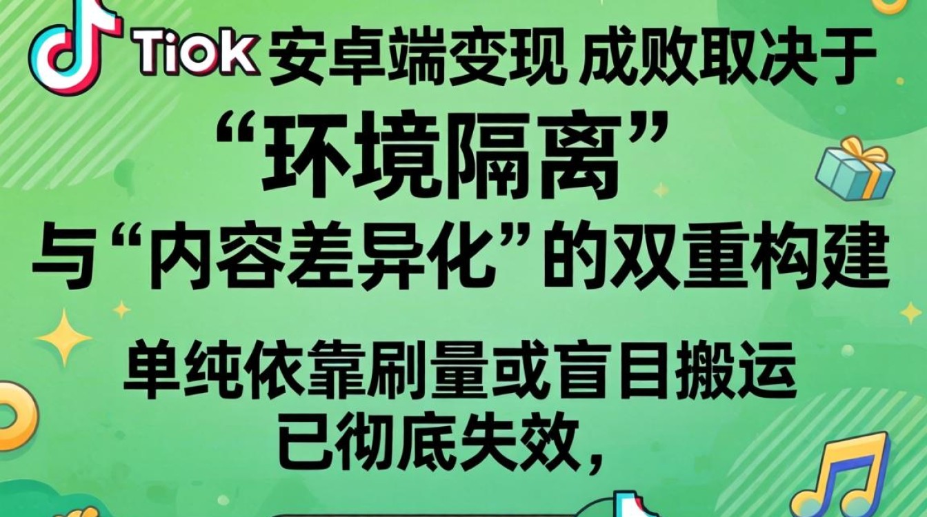 安卓刷tiktok流量变现技巧