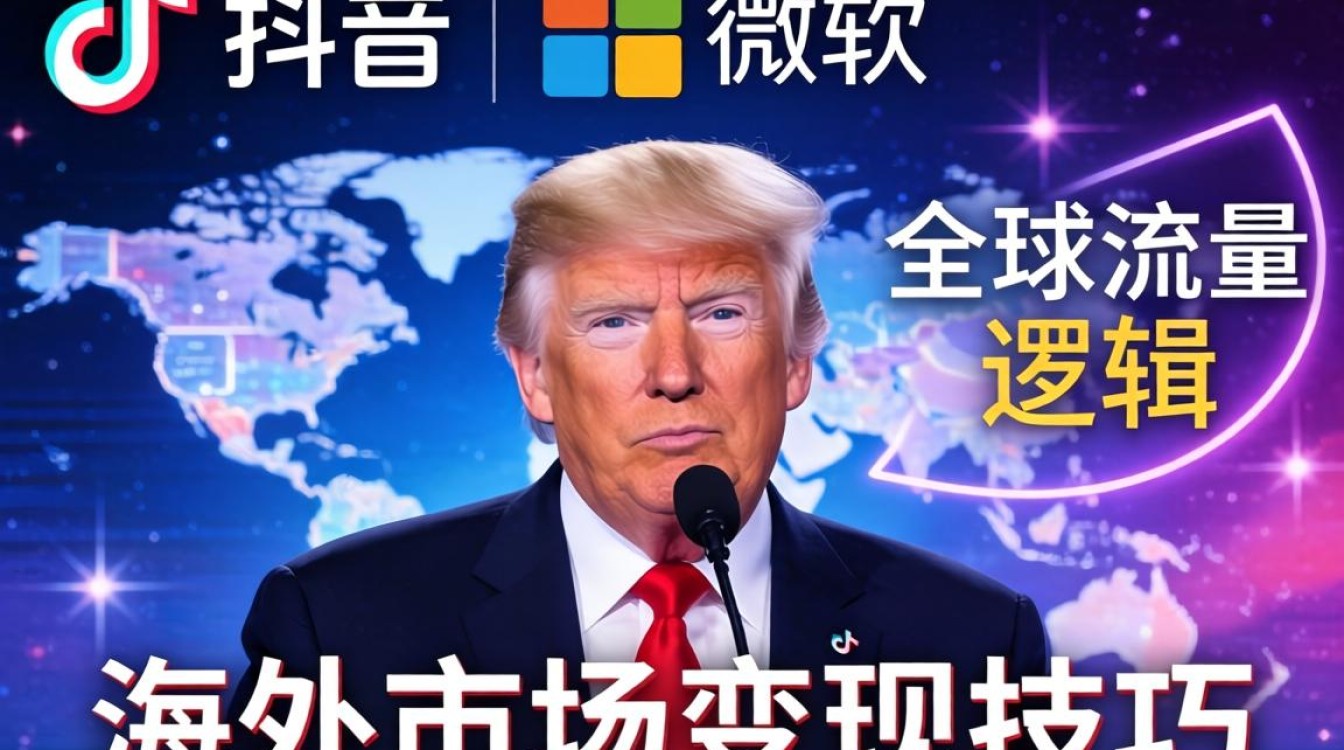TikTok 微软特朗普 海外市场变现技巧