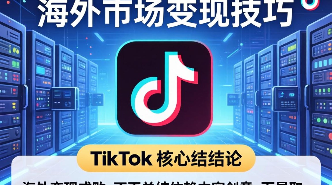 TikTok 的服务器 海外市场变现技巧