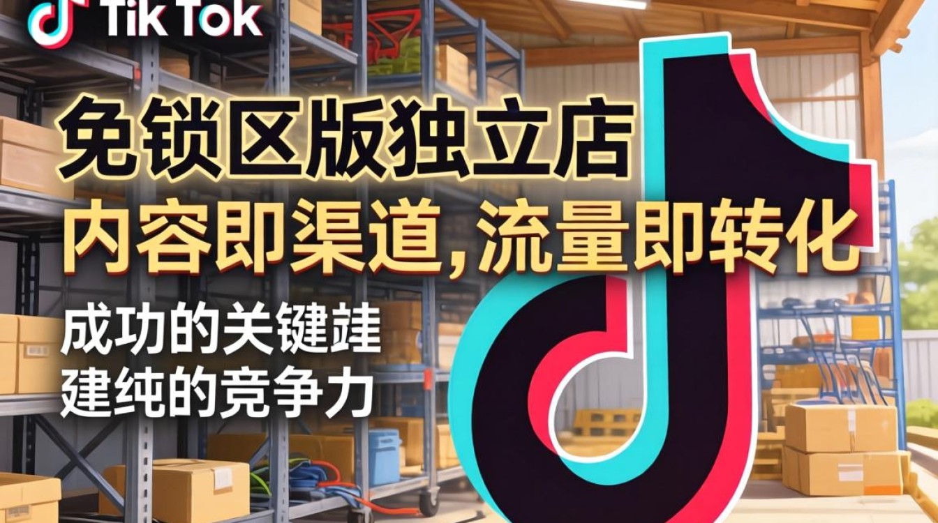 TikTok 免锁区版独立站建站海外电商指南