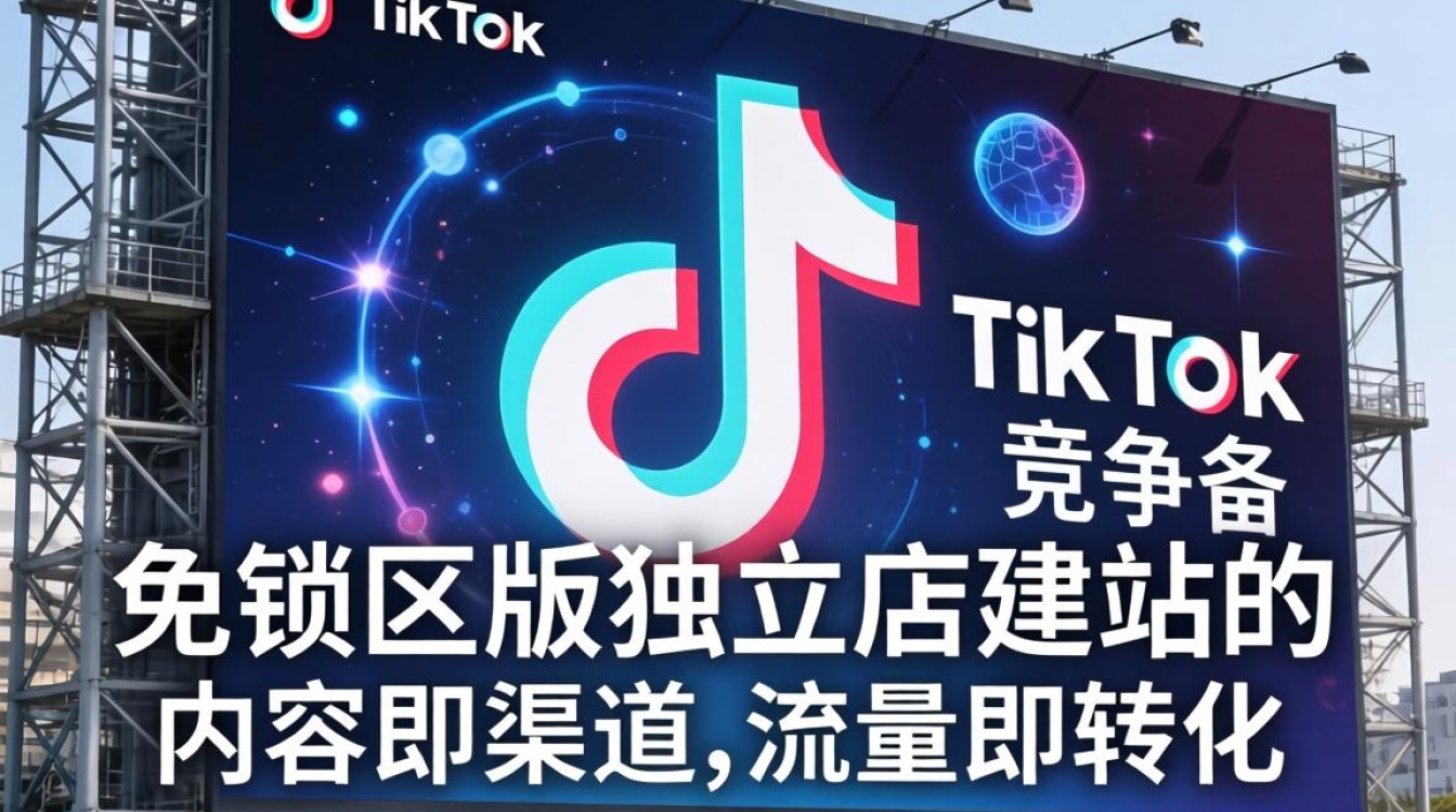 TikTok 免锁区版独立站建站海外电商指南