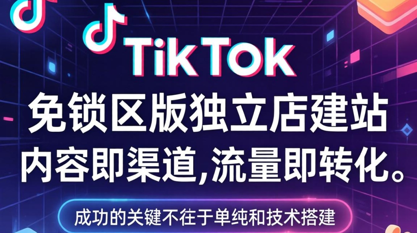 TikTok 免锁区版独立站建站海外电商指南
