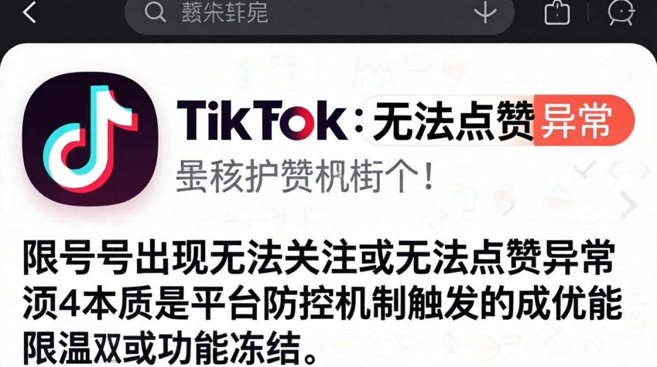 TikTok 无法关注和喜欢怎么办