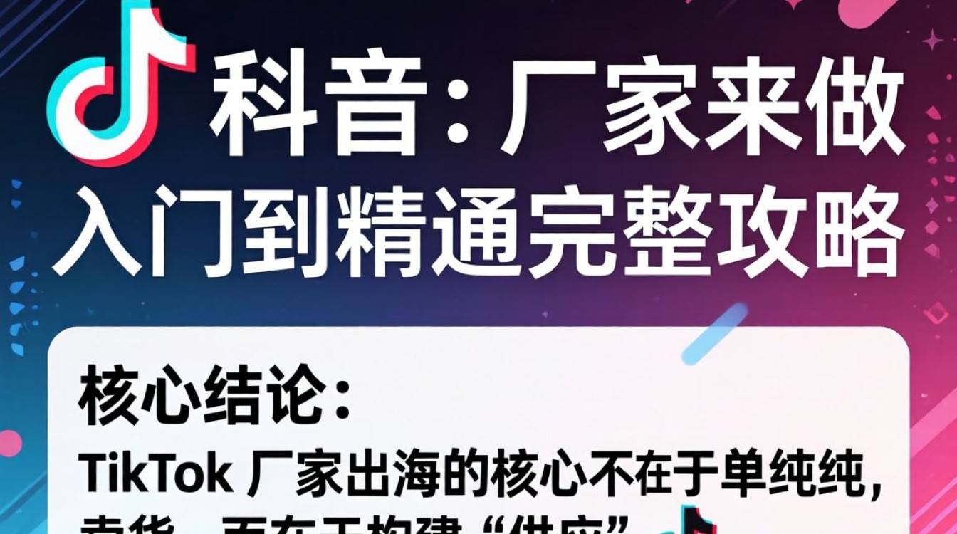 TikTok 厂家怎么做