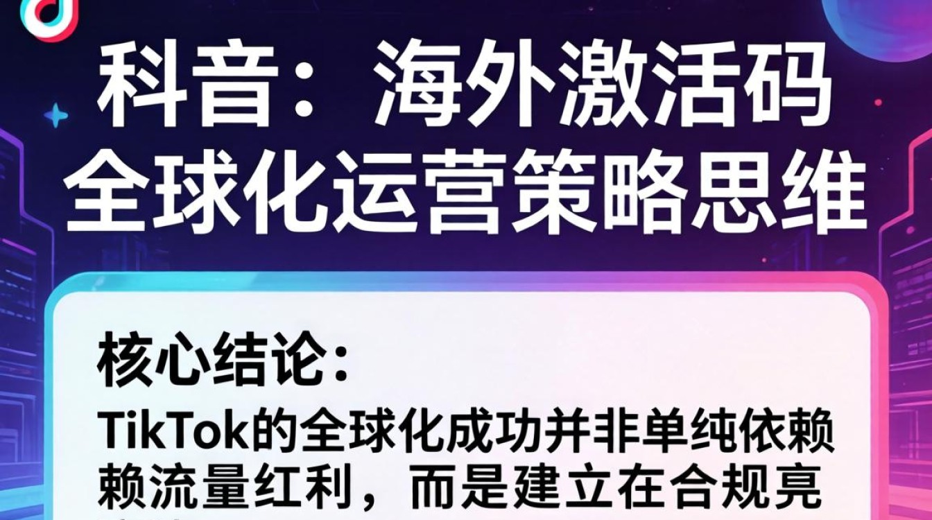 TikTok 激活码获取与全球运营策略