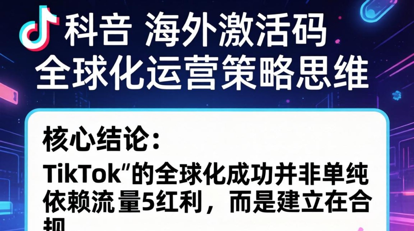 TikTok 激活码获取与全球运营策略