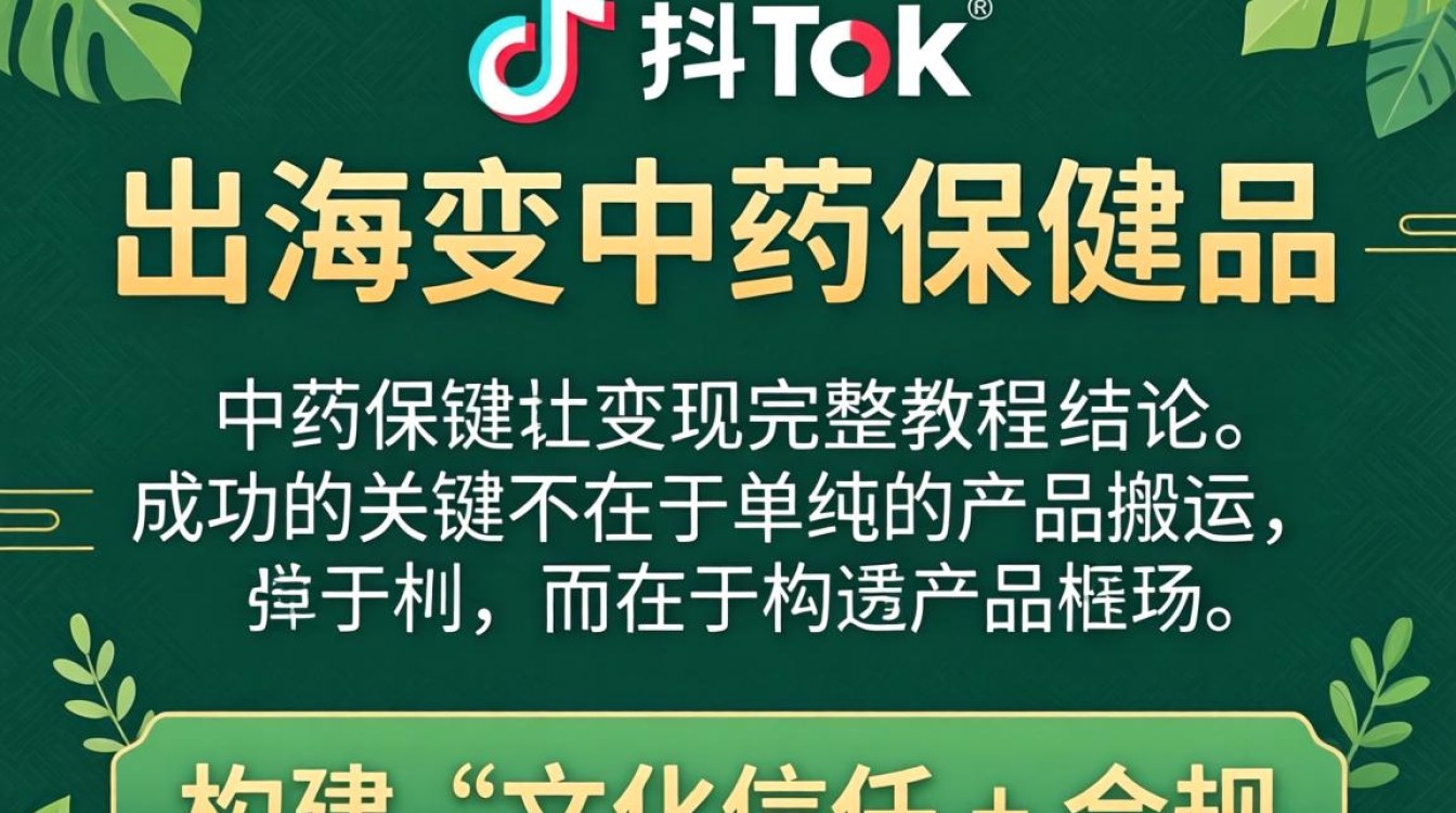 TikTok 中药保健品出海变现完整教程