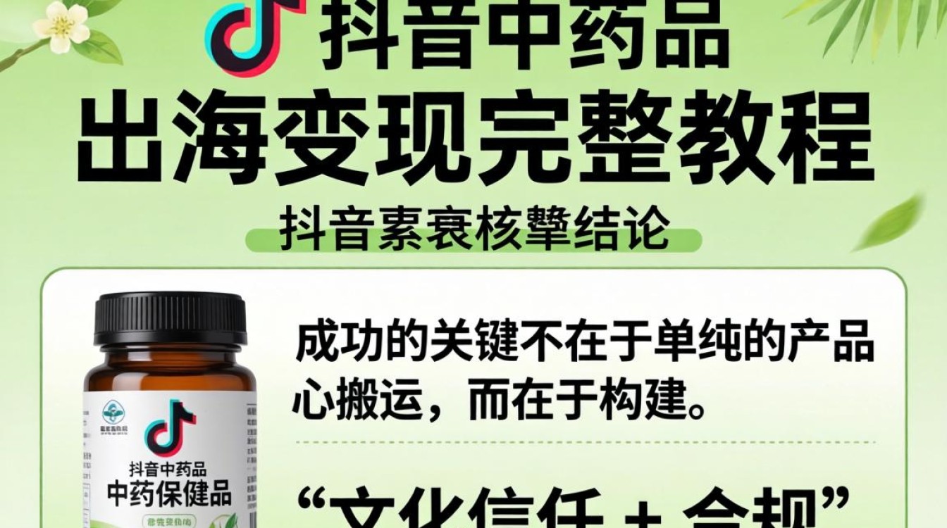 TikTok 中药保健品出海变现完整教程