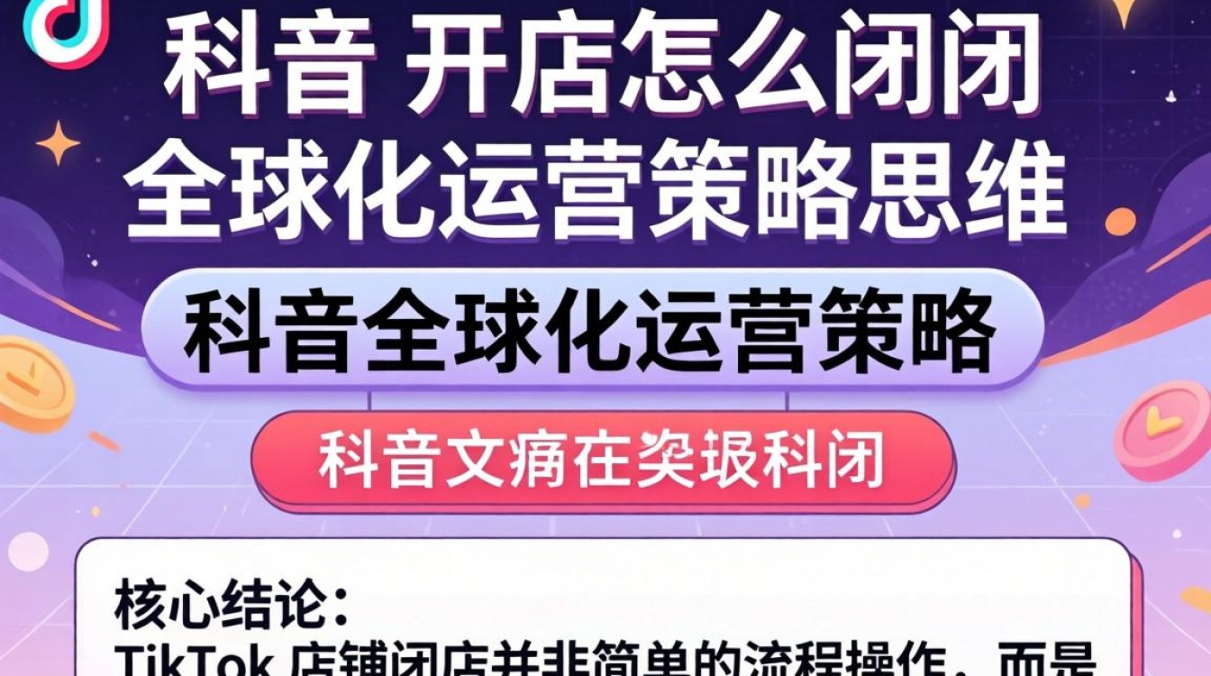 TikTok 店铺注销流程及全球运营策略