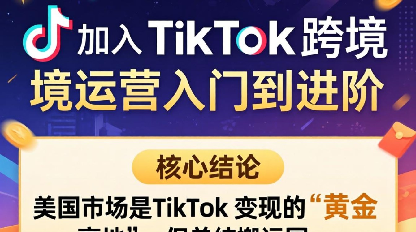美国用户加入TikTok跨境运营从入门到进阶
