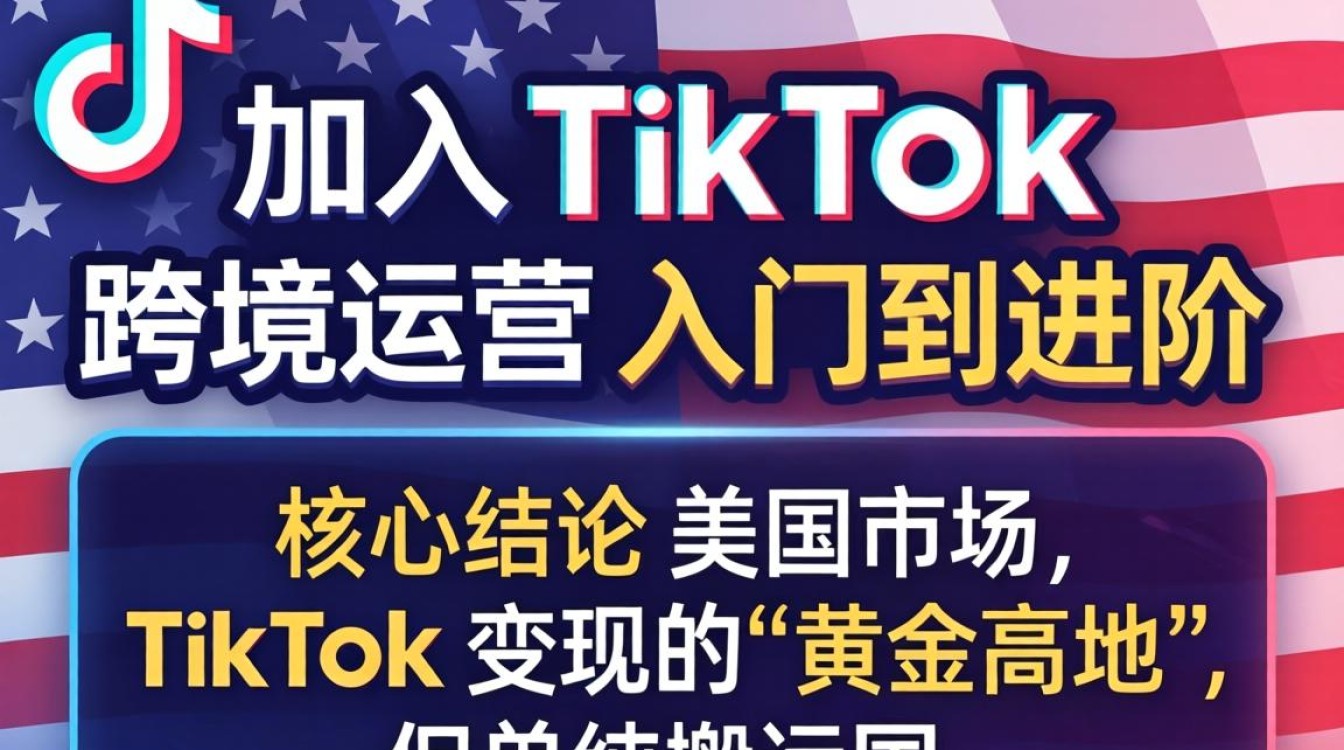 美国用户加入TikTok跨境运营从入门到进阶