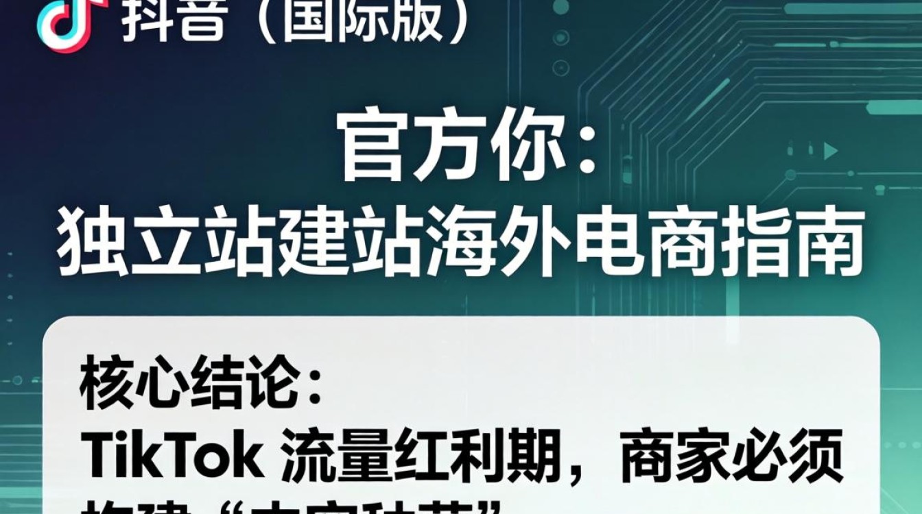 TikTok 官方独立站怎么建