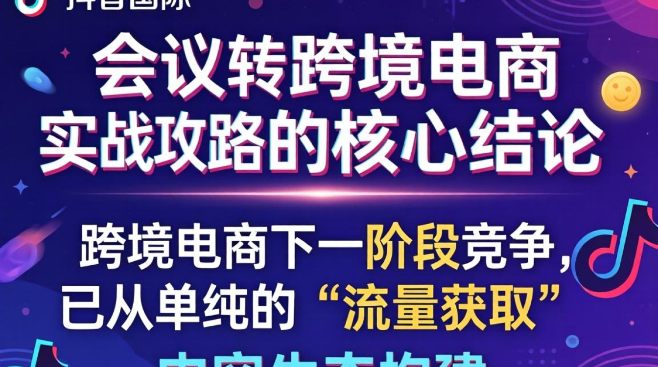 TikTok 国际会议 跨境电商实战攻略