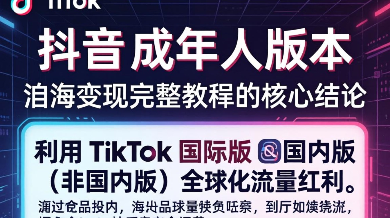 TikTok 成年人版本出海变现完整教程怎么做