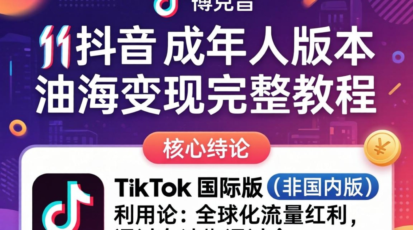 TikTok 成年人版本出海变现完整教程怎么做