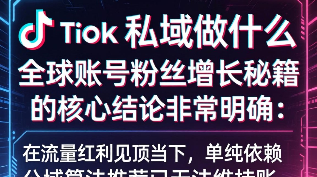 TikTok 私域做什么