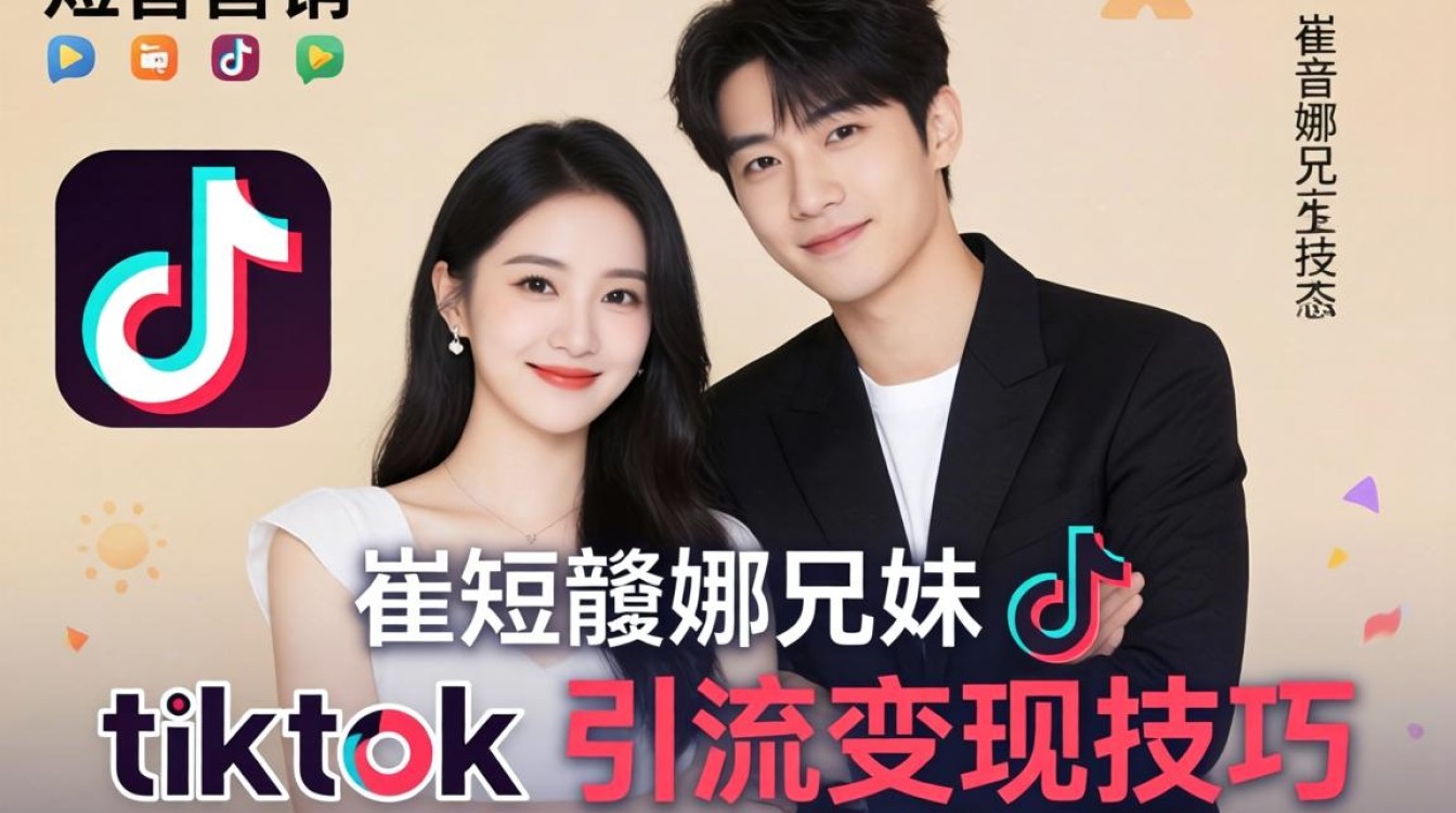 社媒营销崔叡娜兄妹 TikTok 引流变现技巧