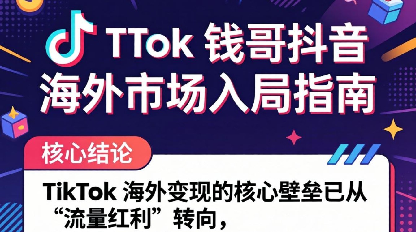 TikTok 钱哥抖音 海外市场入局指南