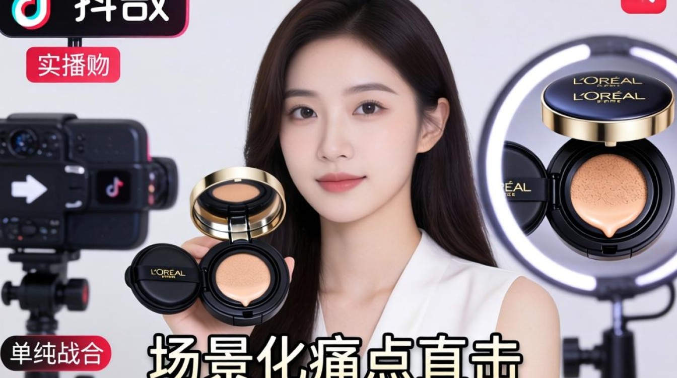 直播带货欧莱雅气垫tiktok实战技巧教程