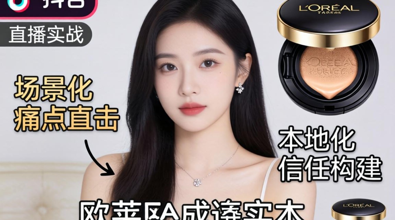 直播带货欧莱雅气垫tiktok实战技巧教程