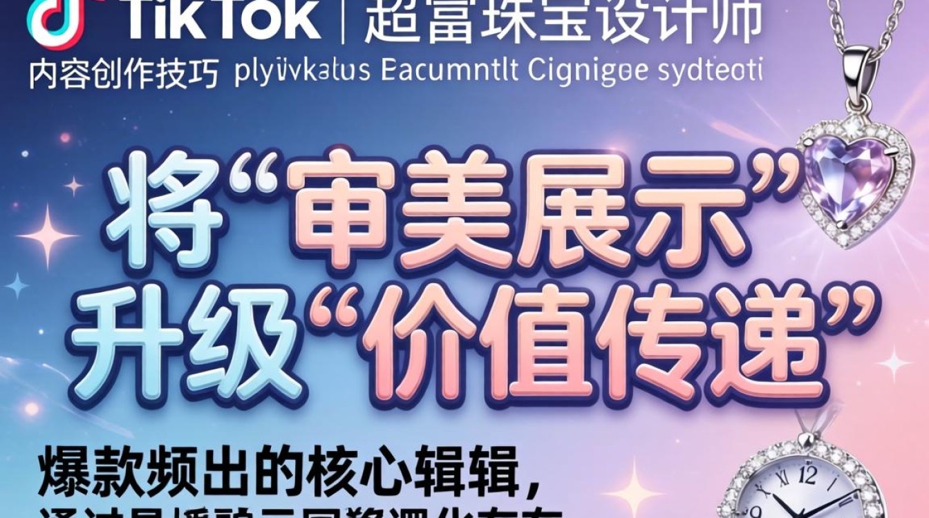 TikTok 珠宝设计师如何创作爆款
