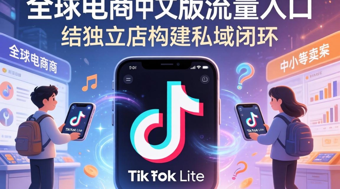 TikTok lite中文版独立站建站海外电商指南