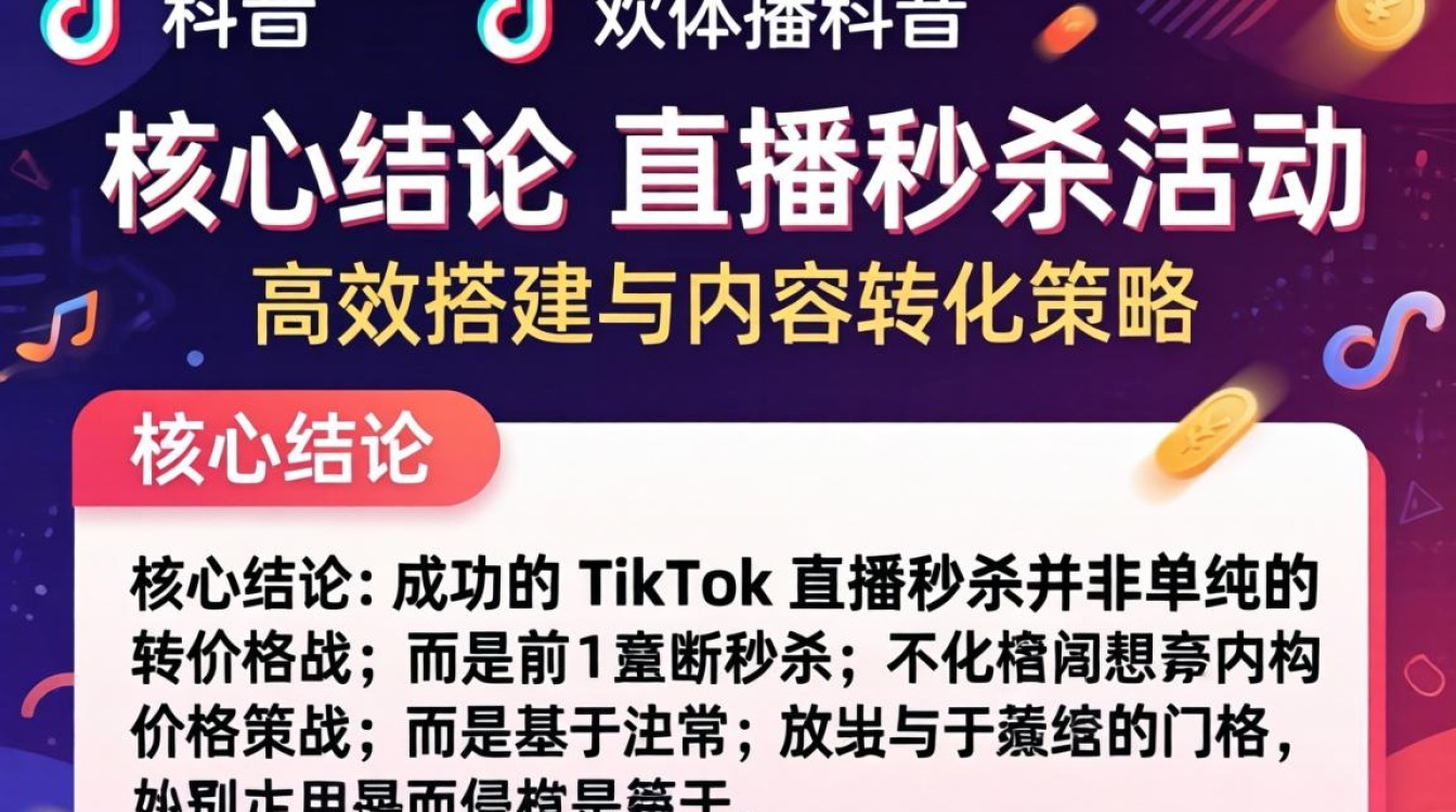 TikTok 直播秒杀功能教程及出海内容创作技巧