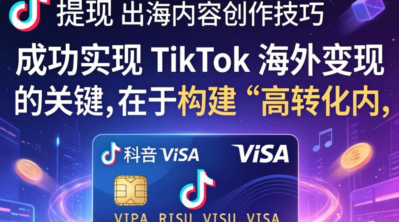 TikTok 用提现 visa 出海内容创作技巧