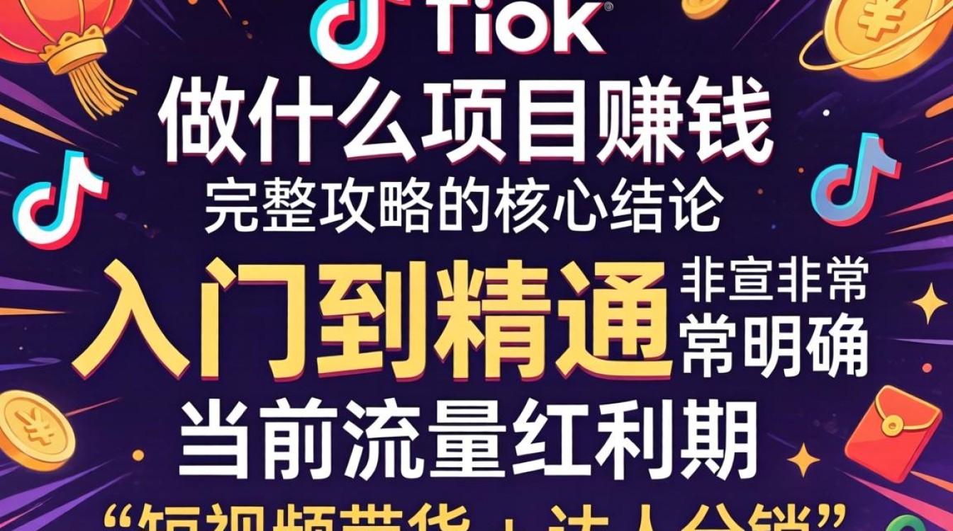 TikTok 做什么项目赚钱