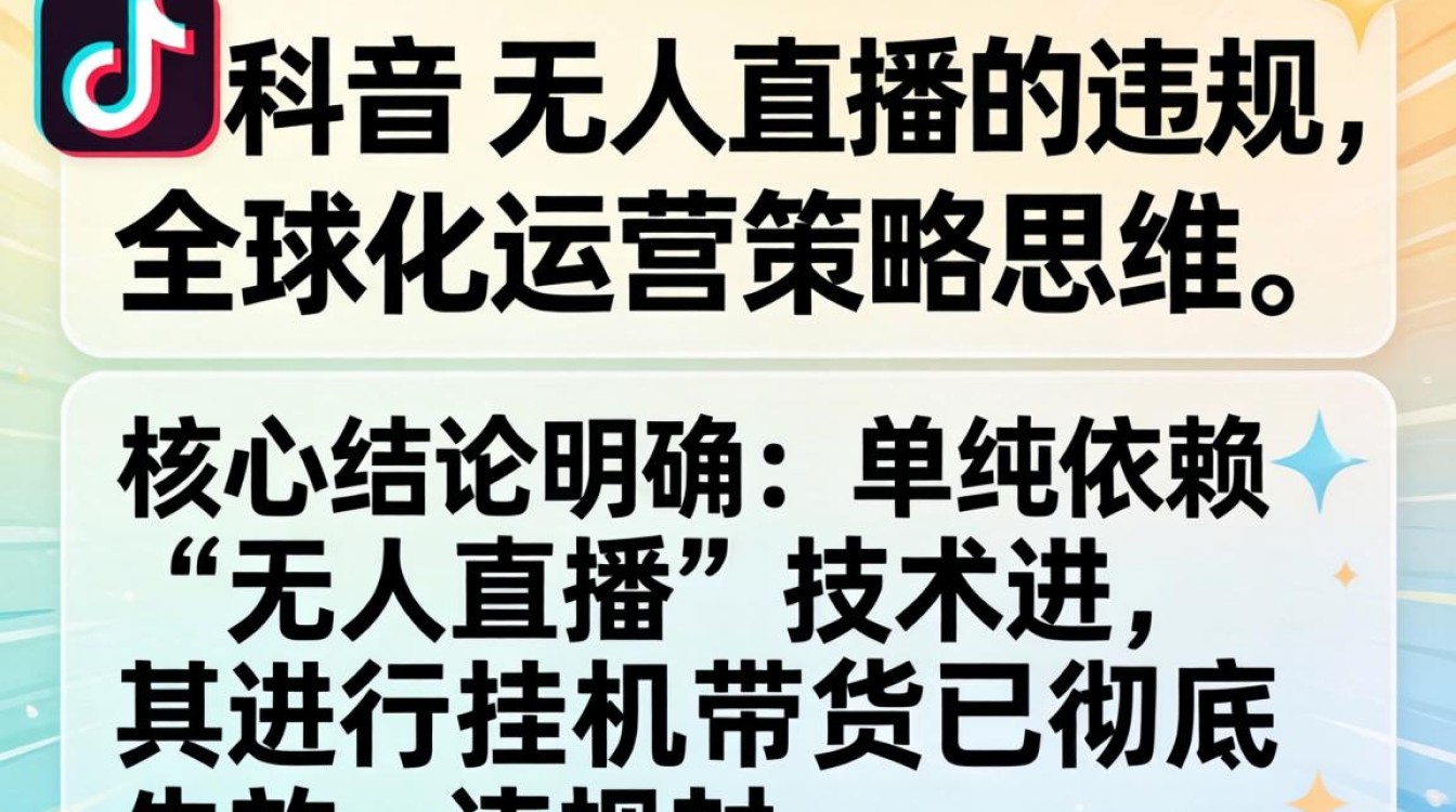 TikTok 无人直播违规原因及全球化运营策略