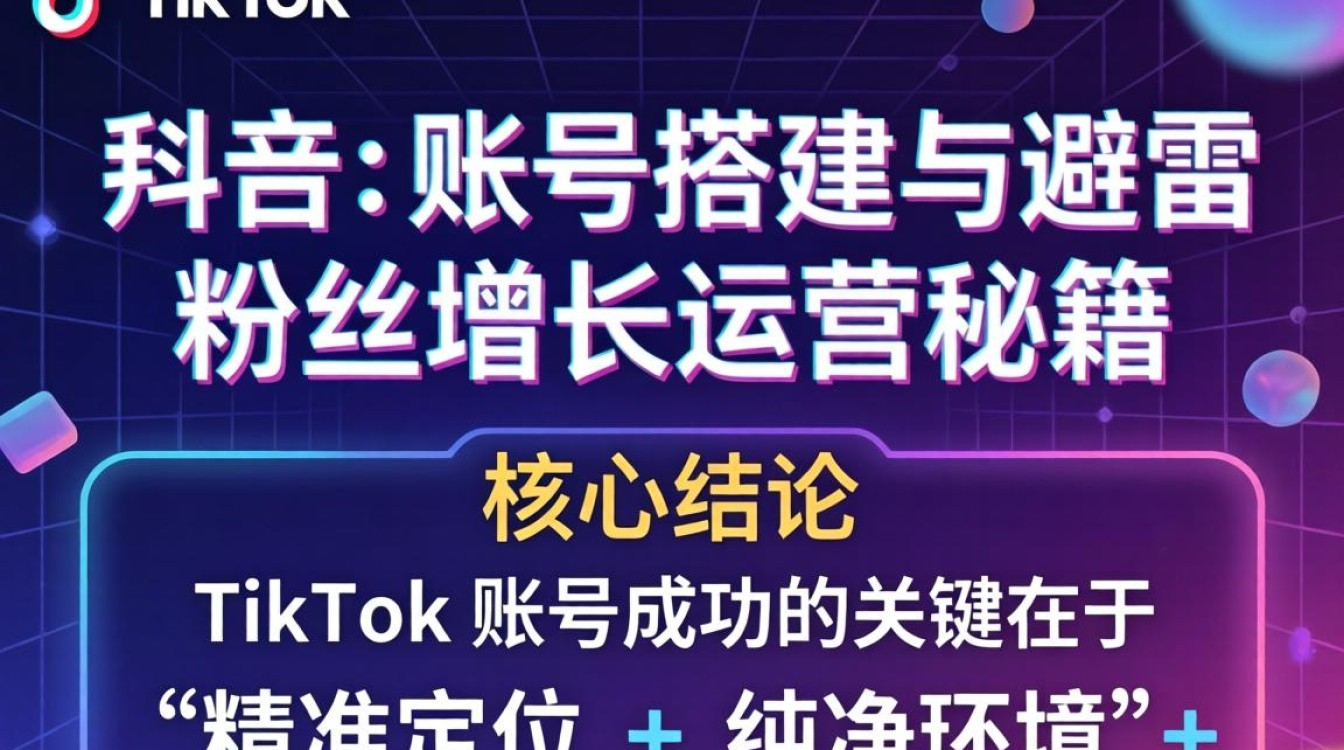 TikTok 账号搭建与避雷粉丝增长运营秘籍
