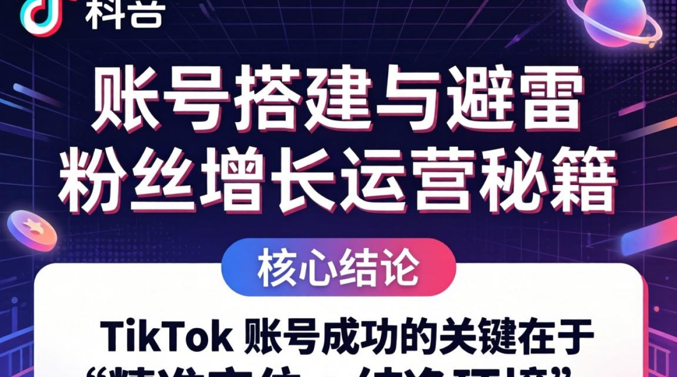TikTok 账号搭建与避雷粉丝增长运营秘籍