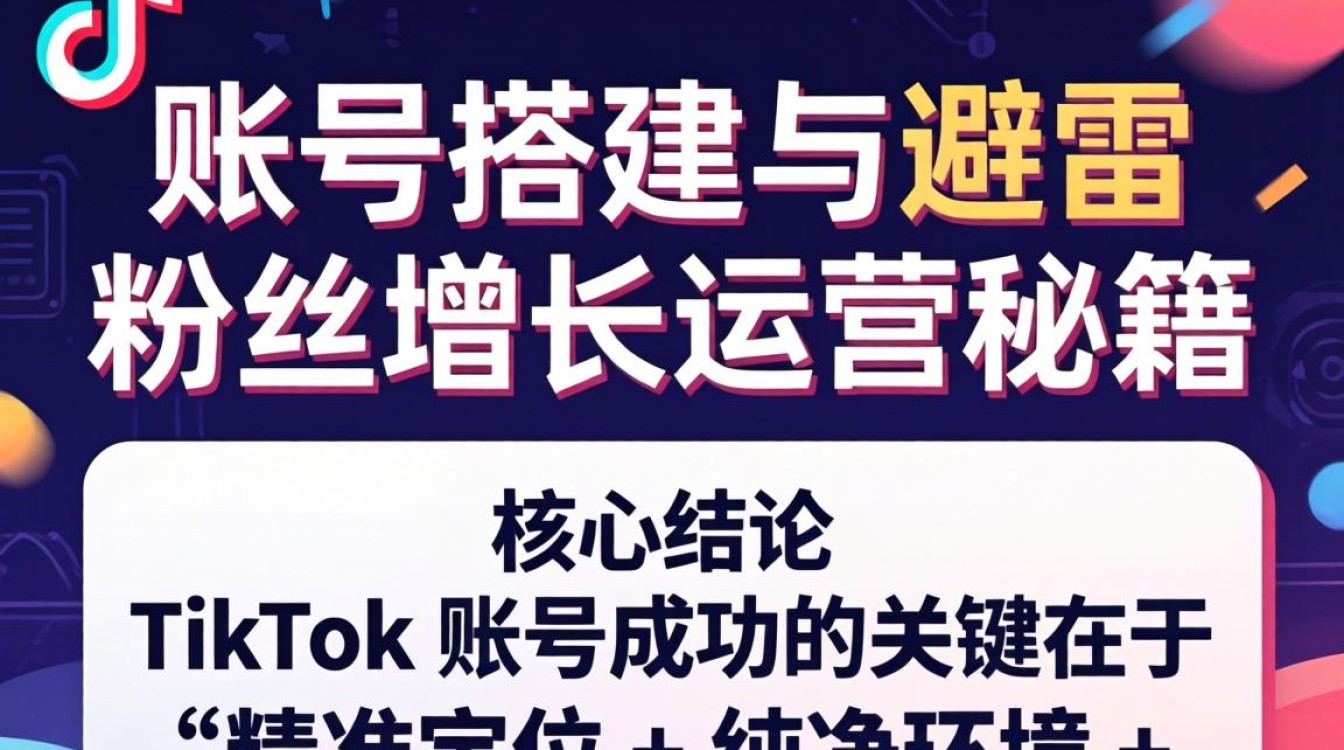 TikTok 账号搭建与避雷粉丝增长运营秘籍