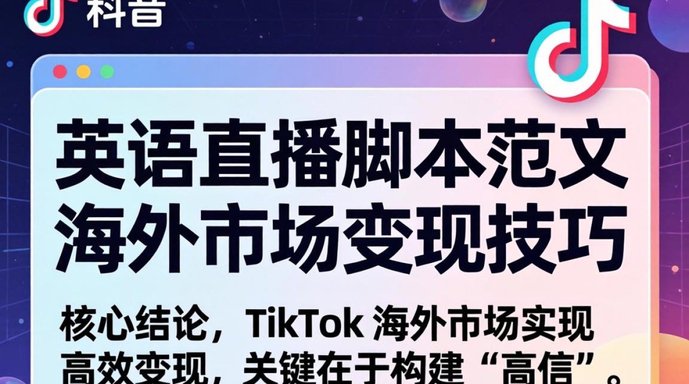 TikTok 英语直播脚本范文