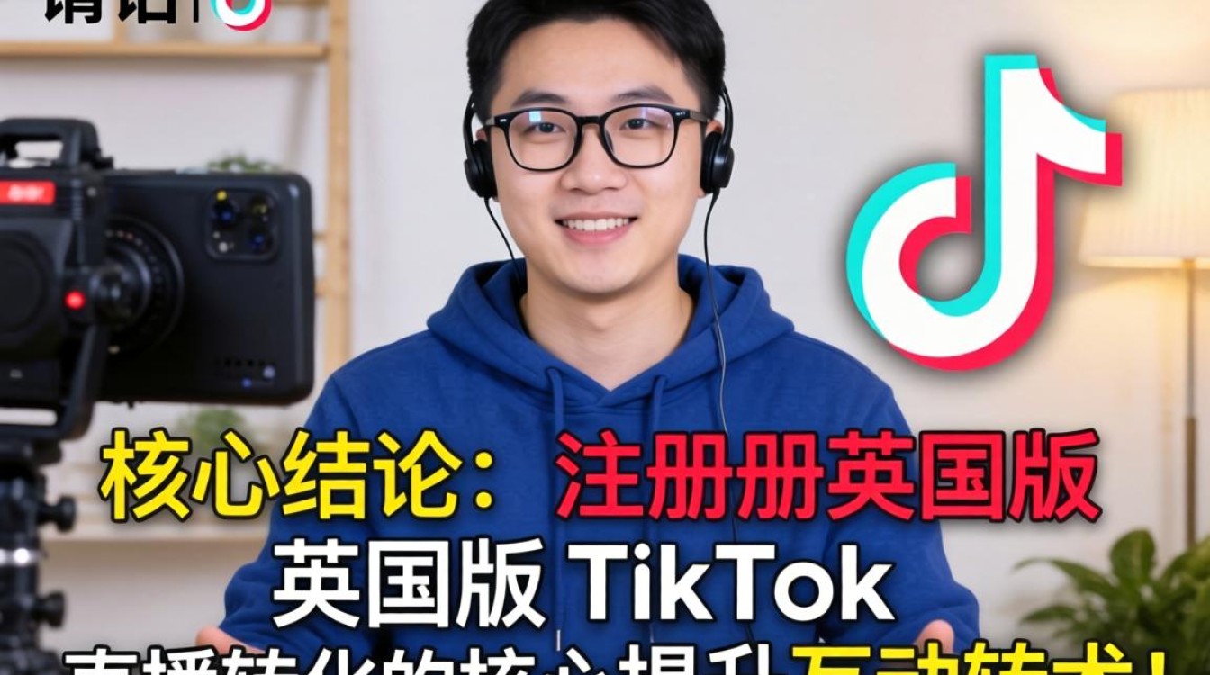 直播话术如何注册英国版 TikTok